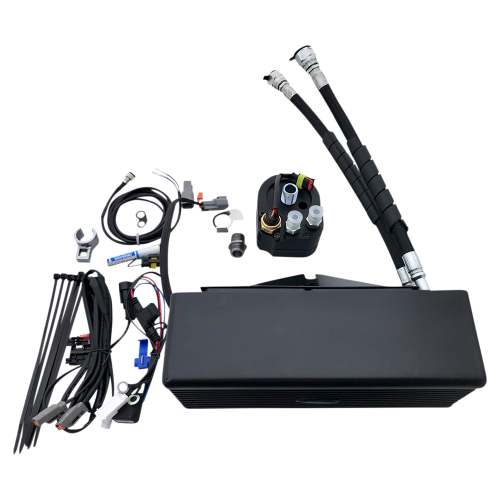 UltraCool - UltraCool Below Regulator Mounted Oil Cooler Kit - Flat Black - DY-1F