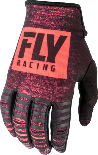 Fly Racing - Fly Racing Kinetic Noiz Gloves - 372-51207 - Neon Red/Black - 7