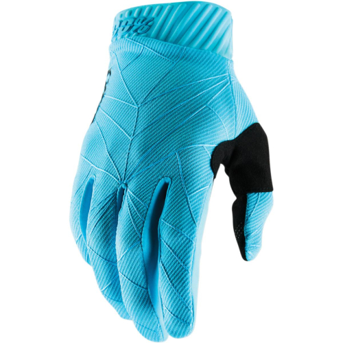 100% - 100% Ridefit Gloves - 10014-215-12 - Ice Blue/Black - Large