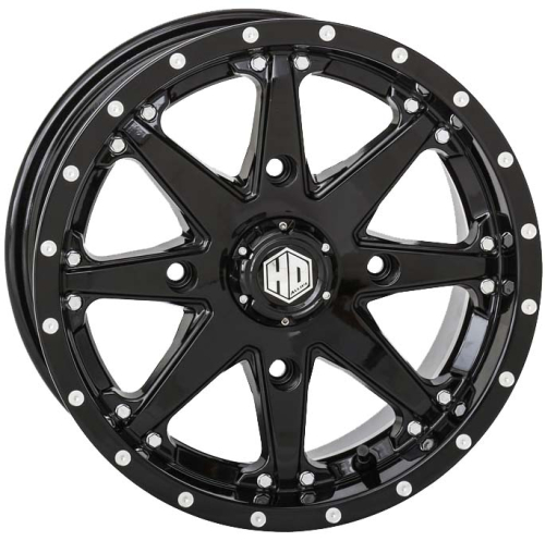 STI - STI HD10 Alloy Front/Rear Wheel - 15x7 - 5+2 Offset - 4/137 - Gloss Black - 15HD1027
