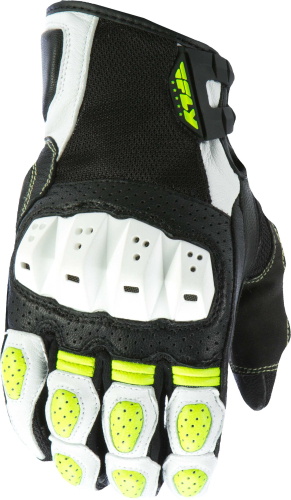 Fly Racing - Fly Racing Brawler Gloves (2020) - 476-20483X - White/Hi-Vis - 3XL