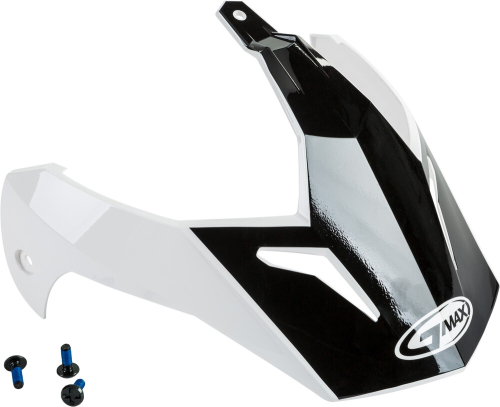 G-Max - G-Max Visor with Screws for GM-11/S Helmets - Scud White/Red/Black - G011096