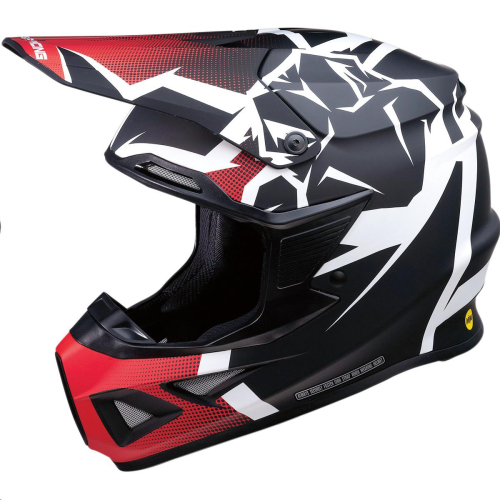 Moose Racing - Moose Racing FI Agroid Helmet - 0110-6695 - Red/Black - X-Large