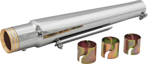 HardDrive - HardDrive Universal Muffler - Trumpet with Gold Endcap - 52-926