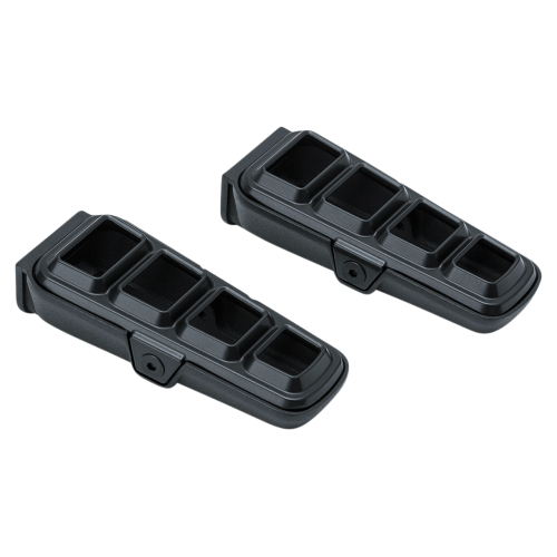 Kuryakyn - Kuryakyn Dillinger Footpegs without Male-Mount Ends - Satin Black - 6659