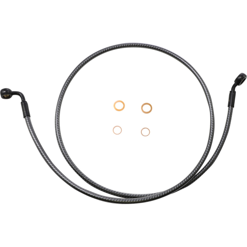 Magnum - Magnum Karbonfibr E-Z Align Single Disc Front Brake Line - 35deg. Top Angle - 50in - 76150SW