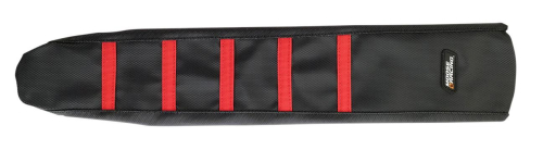 Moose Racing - Moose Racing Ribbed Seat Cover - Black/Red Ribbed - 0821-1788
