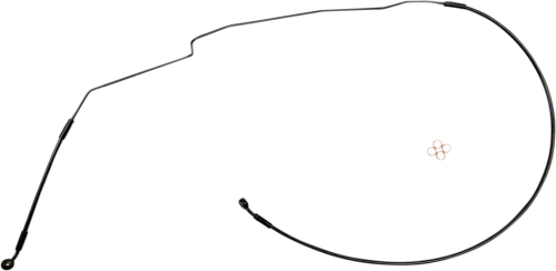 Magnum - Magnum XR Stainless Dot Brake Line Kit - Stock - Black with Black Fittings - SBB1422-40