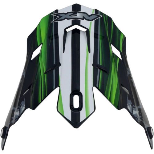 AFX - AFX Peak for FX-17 Helmets - Inferno Black Green - 0132-0805