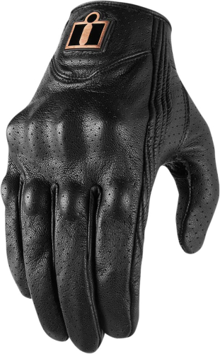 Icon - Icon Pursuit Classic Perf Womens Gloves - 3302-0800 - Black - Small