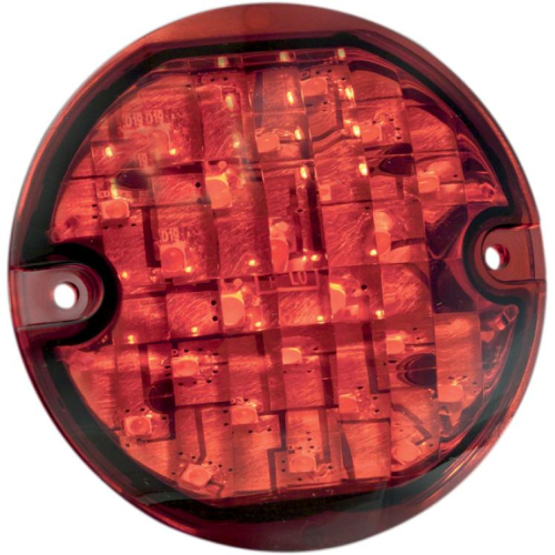 Kuryakyn - Kuryakyn Panacea Rear Turn Signal Inserts - Flat style - Red - 5428