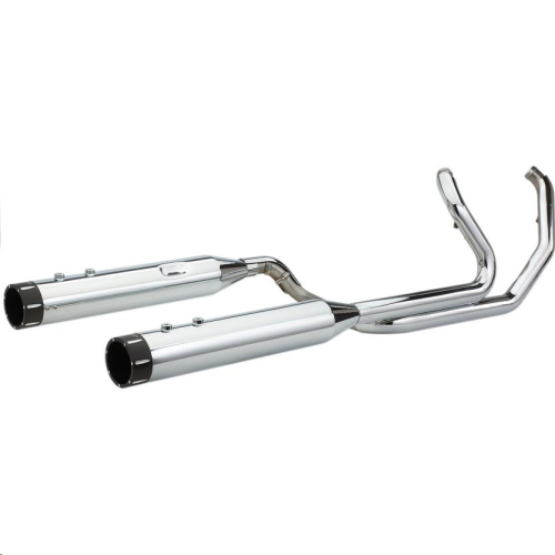 S&S Cycle - S&S Cycle El Dorado Dual Exhaust System - Chrome with Tracer End Caps - 550-0701B