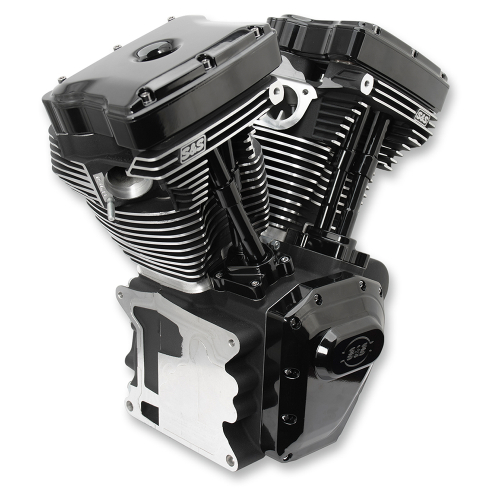 S&S Cycle - S&S Cycle T111 Long-Block Engine - Black - 310-0830A