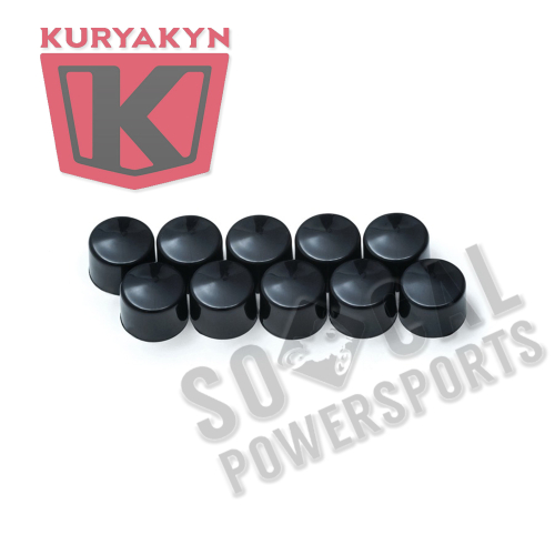 Kuryakyn - Kuryakyn Kool Kaps Gloss Black Covers - 5/16in. Socket Head - 2457