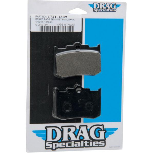 Drag Specialties - Drag Specialties Semi-Metallic Brake Pads - B16-0927SCP