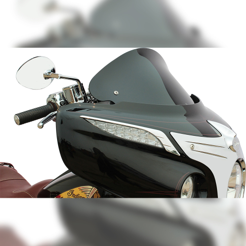 Klock Werks - Klock Werks 10in. Flare Windshield - Black - KWW-04-0041