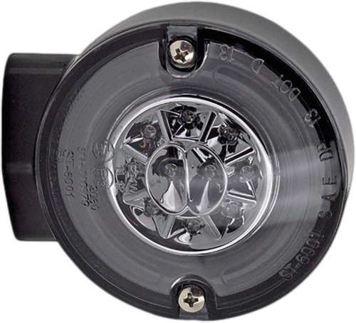 HardDrive - HardDrive Halo LED Rear Turn Signal - Amber LED with Black Housing and Smoke Lens - Single Function - 164508