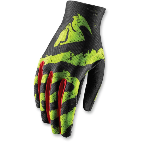 Thor - Thor Void Rampant Gloves - XF-2-3330-4686 - Lime/Red - X-Small