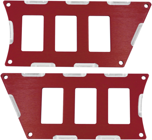 ModQuad - ModQuad 6 Slot Switch Plate - Red - RZR-SP6-1K-RD