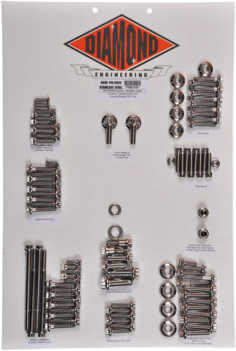 Diamond Engineering - Diamond Engineering 12-Point Polished Stainless Steel Custom Transformation Kit - PB670S