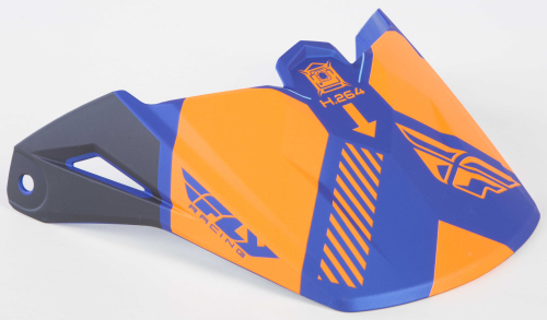 Fly Racing - Fly Racing Visor for Elite Onset Helmets - Blue/Orange - 73-88002