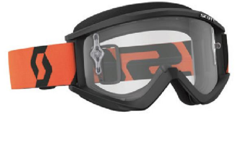 Scott USA - Scott USA Recoil XI Goggles - 262596-1009113 - Black/Orange / Clear Works Lens - OSFM