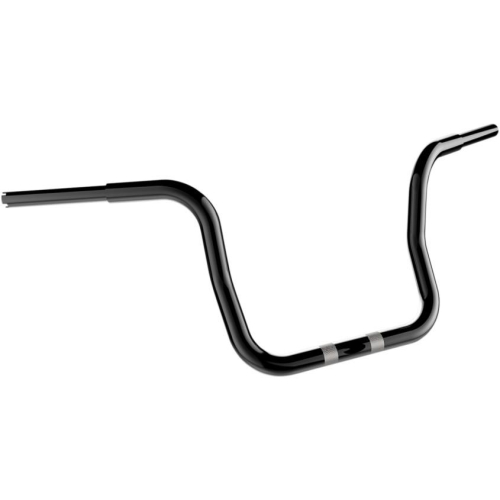 Khrome Werks - Khrome Werks 1-1/4in. Bobber-Style Ape Hanger Handlebar - Gloss Black - 300846