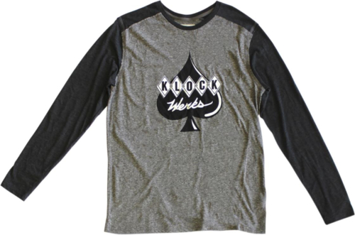 Klock Werks - Klock Werks Color Block Long-Sleeve T-Shirt - KWAP0036 - Black/Gray - Small
