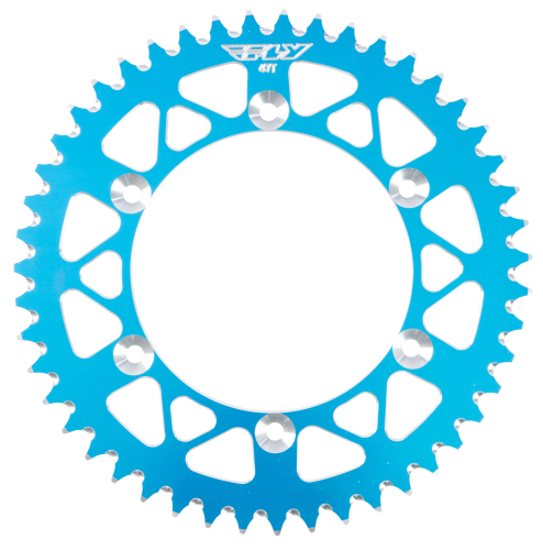 Fly Racing - Fly Racing Aluminum Rear Sprocket - Blue - 47T - 208-47 BLU
