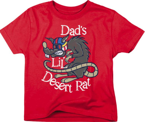 Smooth - Smooth Dads Lil Desert Rat Toddler T-Shirt - 4251-201 - Red - 3T