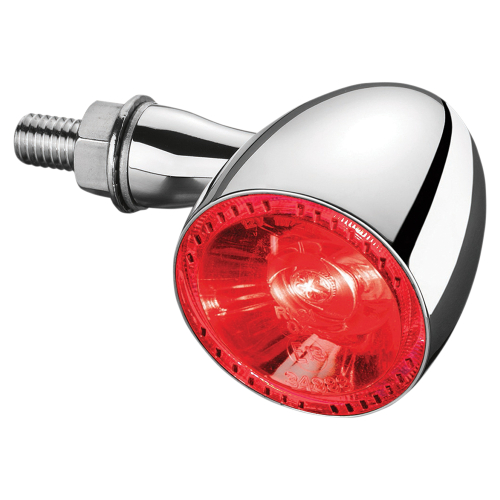 Kuryakyn - Kuryakyn Bullet 1000 Rear Marker Light by Kellermann - Clear Lens/Chrome Housing - Red/Red Light - 2862