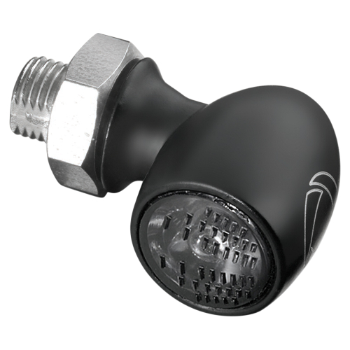 Kuryakyn - Kuryakyn Atto Front Marker Light by Kellermann - Smoke Lens/White LED/Satin Black Housing - 2526