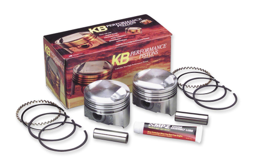 KB Performance - KB Performance Cast Piston Kit (1200cc. Conversion, Flat Top) - .040in. Oversize to 3.538in., 9.0:1 Compression - KB410.040