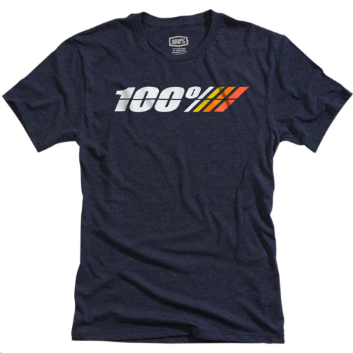 100% - 100% Motorrad Youth T-Shirt - 34004-015-11 - Motorrad Blue Heather - Medium