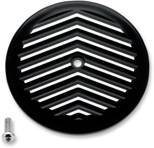 Joker Machine - Joker Machine VT Air Intake Cover - V-Fin - Black/Silver - 02-224-2