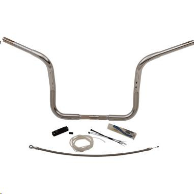 Fat Baggers, Inc. - Fat Baggers, Inc. 1-1/4in. EZ Install Handlebar Kit with Round Top Handlebars - Chrome - 909412