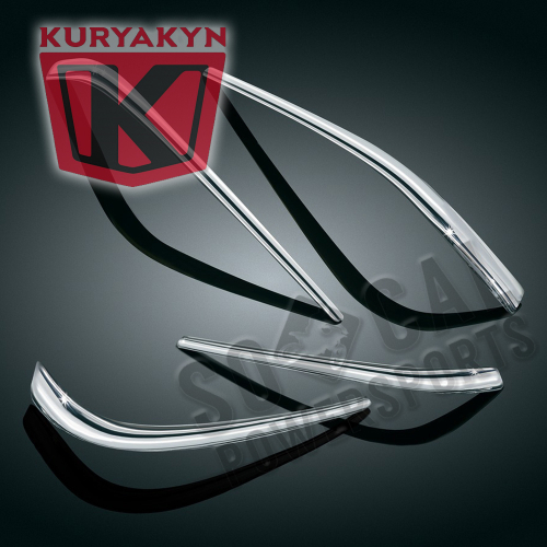 Kuryakyn - Kuryakyn Saddlebag Taillight Accents - Chrome - 3209