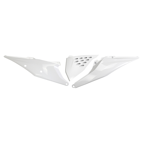 UFO Plastics - UFO Plastics Vented Side Panels - 98-19 KTM White - KT05004047