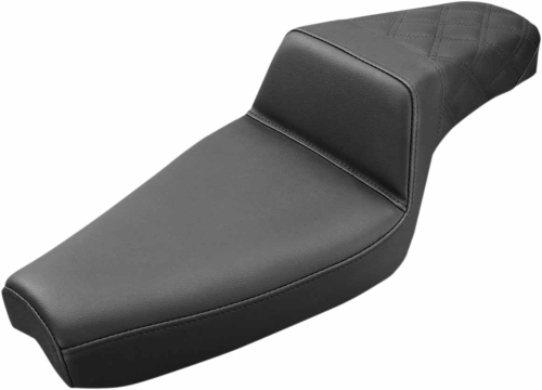 Saddlemen - Saddlemen Step-Up Rear Lattice Stitch Seat - Black - 879-03-173