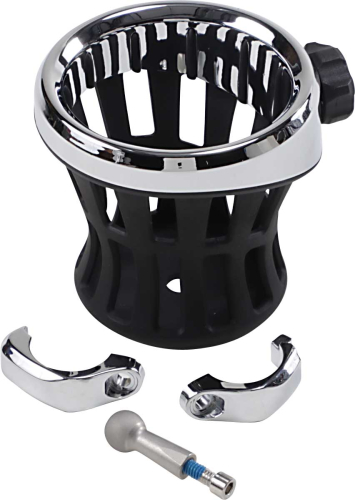 Ciro - Ciro Drink Holder with 1 1/4in. Handlebar Mount - Chrome - 50414