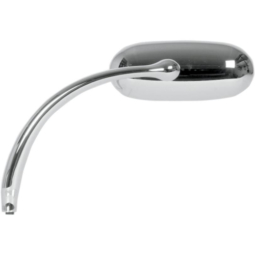 Russ Wernimont Designs - Russ Wernimont Designs Short Stem Oval Mirror - Left - Chrome - RWD-50085LC
