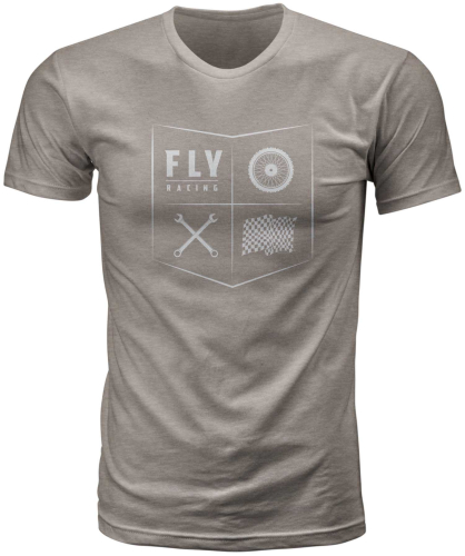 Fly Racing - Fly Racing Fly All Things Moto T-Shirt - 352-1213M - Stone Gray - Medium