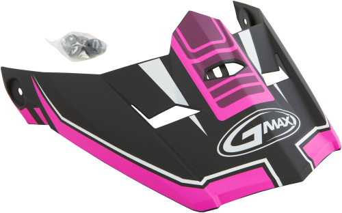 G-Max - G-Max Visor for MX46 Uncle Helmet - XS-Sm - Black/Pink - G046836