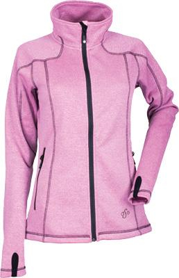 DSG - DSG Performance Fleece Womens Jacket - 35310 - Pink Heather/Black - X-Small