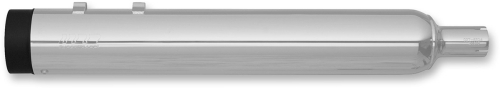 SuperTrapp - SuperTrapp 4in. Stout Slip-On Muffler - Chrome/Black Ceramic - 144-65224