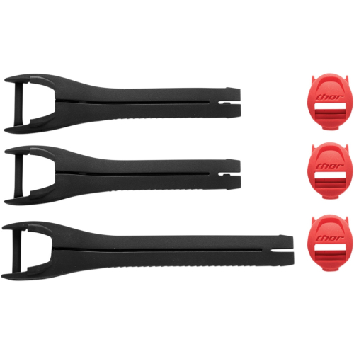 Thor - Thor Strap Kit for Blitz XP Youth Boots - Red/Black - 1/7 - 3430-0879
