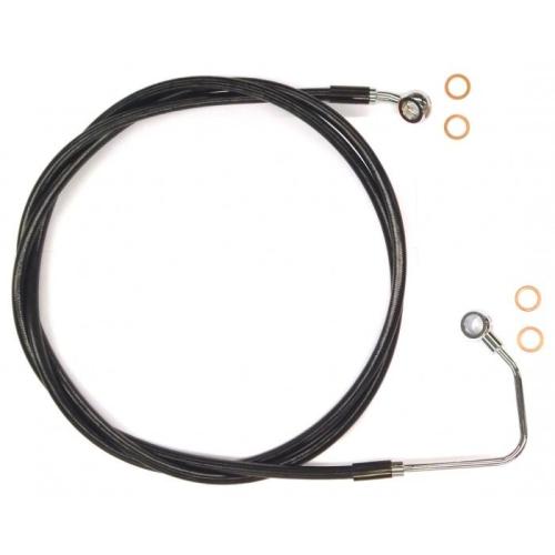 Magnum - Magnum Black Coated XR Stainless Upper Front Brakeline Kit - 64in. Total Length - SBC140464