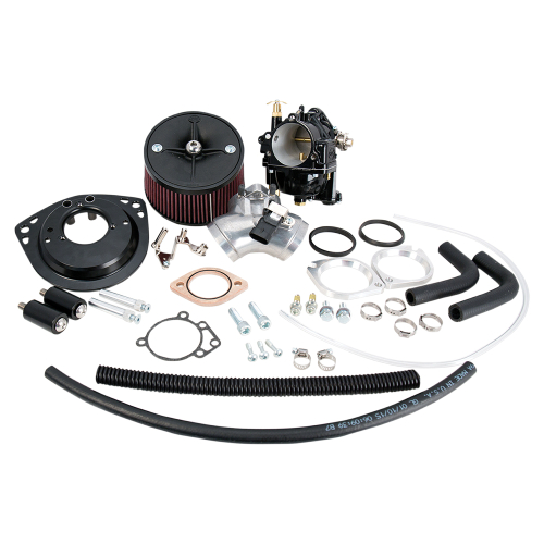 S&S Cycle - S&S Cycle Super G Carb Kit for T143 Long Block Engine - Black - 110-0120