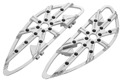 Arlen Ness - Arlen Ness Driver Floorboard - 10-Gauge - Chrome - V2903