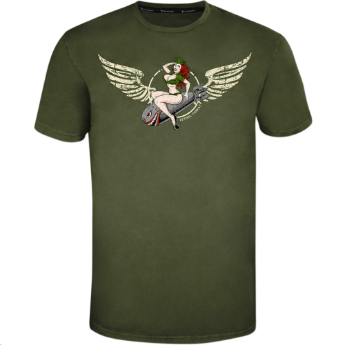 Lethal Threat - Lethal Threat Bombs Away T-Shirt - VV40152M - Bombs Away Green - Medium